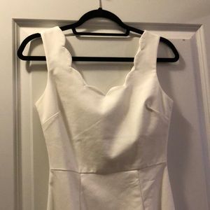 Lulus White Scallop Dress
